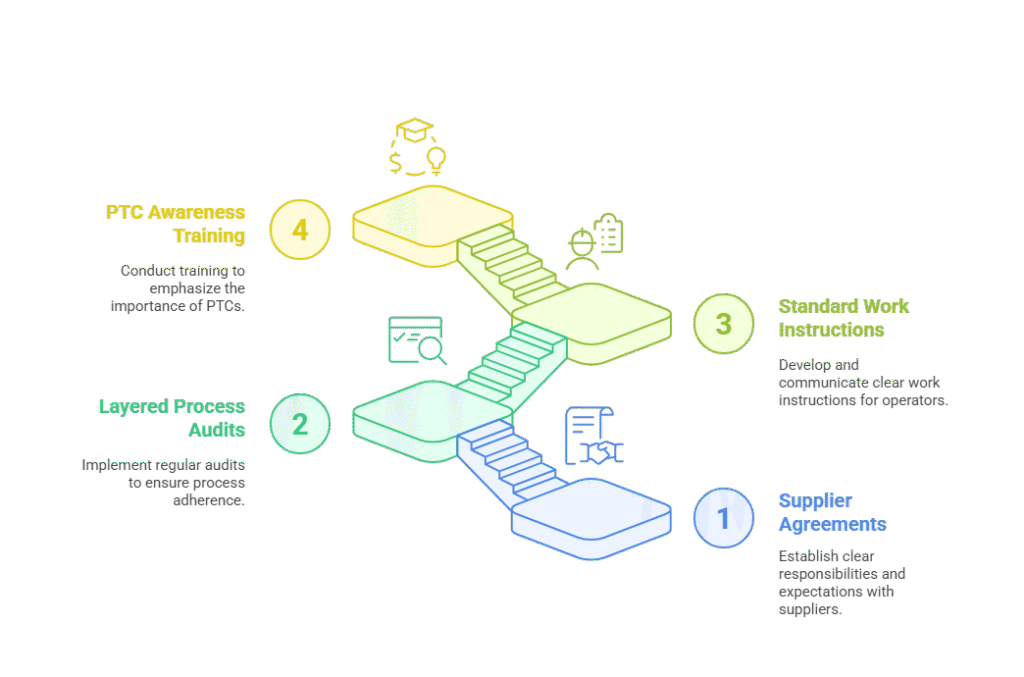 Best practices to manage PTC characteristics